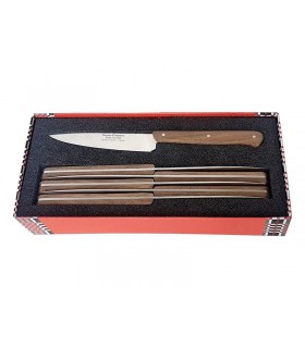 Le Thiers 559.6 Coffret 6 office, 20 cm en acier 14C28N, manche  bois noyer