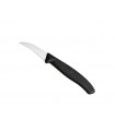 Victorinox 6.7503 couteau bec d'oiseau, lame incurvée 6 cm inox, manche ergonomique polypropylène noir