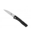 Salamandra 64253 Couteau, lame acier inox N690Co à cran, manche 10 cm G10 strié, avec clip