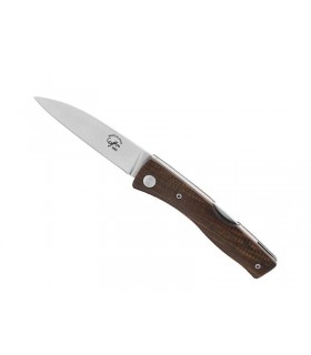 Salamandra 64254 Couteau,  lame acier inox N690Co à cran, manche 10 cm bois  cocobolo strié