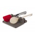 Tomorrw's 832 Pose ustensiles antidérapant USTENSIL REST , silicone gris, 4 emplacements. 16,9 x 16,3 x 20,4 cm