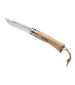 Opinel 91372 Couteau,   lame acier 12C27,  manche 10 cm bois hêtre