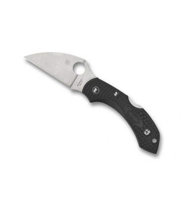 Spyderco c28fpwcbk2 Couteau, lame wharncliffe acier VG-10 à cran, manche