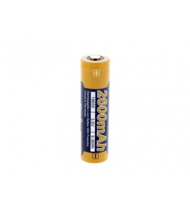 Fenix 18650  Accu rechargeable 3,6 V, 2600 mAh. bleu/jaune