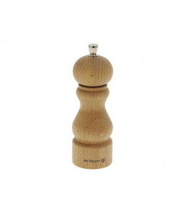 De Buyer rumba.p01 Moulin à poivre  14 cm bois hêtre naturel
