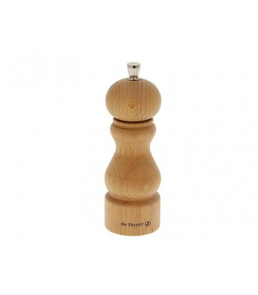 De Buyer rumba.s01 Moulin à sel  14 cm bois hêtre naturel