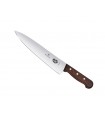 Victorinox 5.2000.25g Couteau éminceur/cuisine, lame 25 cm inox, manche palissandre, en boîte cadeau.