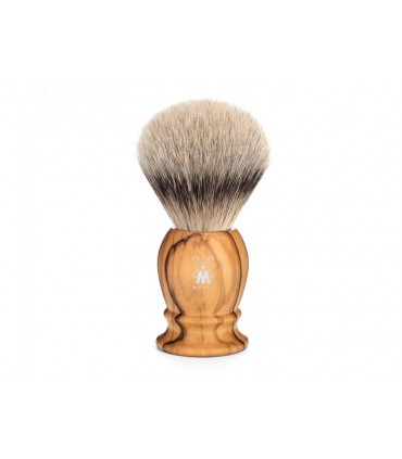 Mühle 099h250 Blaireau CLASSIC , pur argenté (silvertip badger) Ø 19 mm, monture olivier