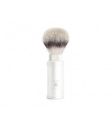 Mühle 31m530 Blaireau TRAVEL, fibre synthétique argentée (silvertip fibre®), monture aluminium anodisé argen