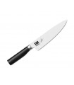 Kaï tmk.0706 Couteau chef Kamagata, lame acier 23 cm inoxyd. 4116 avec une dureté Rockwell de 57 +/- 1, manche en pom polis noir