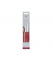 Victorinox 6.7111.31 Set 3 pièces lame inox, manche rouge