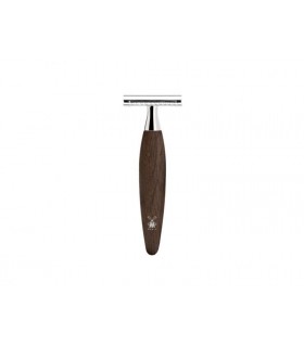 Mühle r873sr Rasoir de sécurité modèle  « KOSMO », peigne fermé, manche chêne.