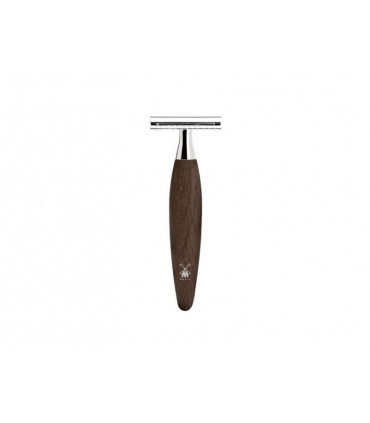 Mühle r873sr Rasoir de sécurité modèle  « KOSMO », peigne fermé, manche chêne.