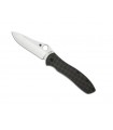 Spyderco  c134cfp2 couteau Bradley folder 2, lame acier CPM-M4 à cran intérieur, manche 12 cm fibre de carbone / G10 noir