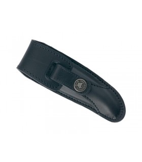 Max Capdebarthes 36312 Etui LAGUIOLE PRESTIGE, cuir noir, port horizon/vert pour Laguiole tous modèles de 11/12 cm de manche.