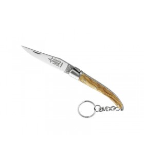 G.David 8308.pc Couteau,  lame acier 12C27,  manche  8 cm bois olivier