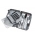 Victorinox 5.4903 Valise cuisinier grise (46 x 31 cm), contient un assortiment de 14 couteaux/outils manche noir