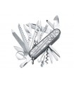 Victorinox 1.6794.t7 couteau SWISSCHAMP SILVERTECH Manche 91 mm, gris argenté translucide. 31 FONCTIONS (19 PIECES)