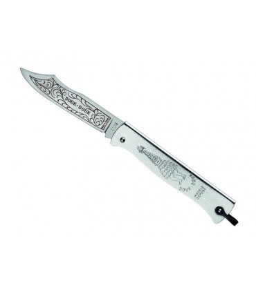 Couteaux régionaux 61715 Couteau lame 7 cm Acier inox Z70CD15  manche 9 cm,  longueur lame 7 cm Métal  Chromé