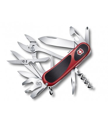 Victorinox 2.5223.sc Couteau lame Acier inox manche 8,5 cm Bi-matière Rouge-Noir