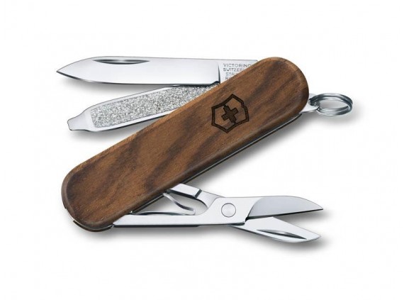 Victorinox 0.6221.63 Couteau lame  acier inoxydable manche 5,8 cm en bois noyer