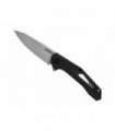 Kershaw ks.1385 Couteau  lame  acier 4Cr14avec flipper,   manche 11 cm  nylon/fibre de verre noir noir