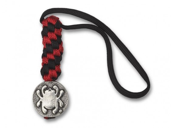 bück bead5ly Cordelette tressé avec plaque étain rouge et noir
