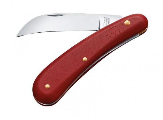 Victorinox 1.9201 Serpette  lame  acier inoxydable manche 11 cm  en nylon rouge