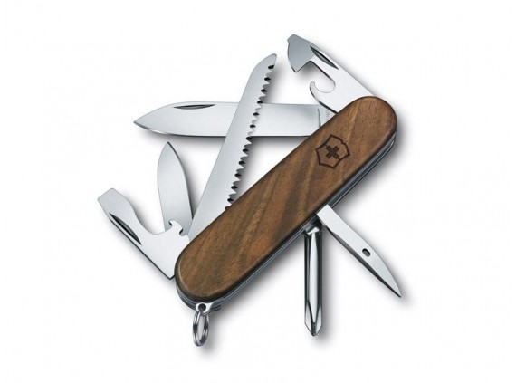 Victorinox 1.4611.63 Couteau  lame  acier inoxydable manche 9,1 cm en bois noyer