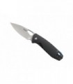 crkt 5390.cr Couteau  lame  acier 8Cr13MoV satiné à trou manche 9,5 cm nylon/fibre de verre noir, entretoise anodisé bleu noir