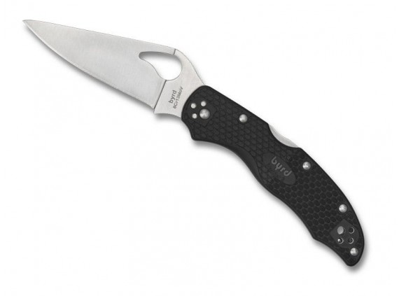 byrd knife by01pbk2 Couteau  lame  acier 8Cr13MoV  profil plat manche 11 cm  nylon/fibre de verre noir