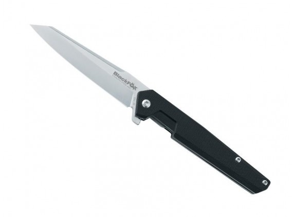 Black Fox bf.743 Couteau  lame  acier 440c satiné manche 10 cm en g10 noir