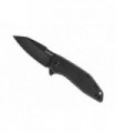 Kershaw ks.2065 Couteau  lame  acier 8Cr13MoV avec flipper manche 9 cm  en acier inox noir