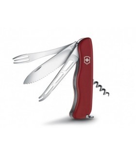victorinox 0.8313.w Couteau  lame  acier inoxydable manche 11,1 cm   en bakélite rouge mat