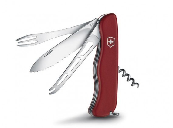 victorinox 0.8313.w Couteau  lame  acier inoxydable manche 11,1 cm   en bakélite rouge mat