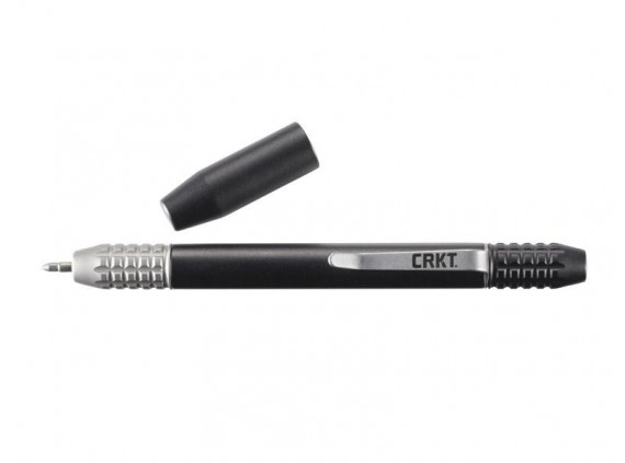 crkt tpenbond.cr Stylo magnétique  lame  manche 13 cm Corps aluminium 6061 anodisé, encre noir noir