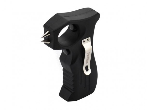 piranha 45138 Poing électrique 2.000.000 volts, 110 x 78 x 26 mm, double interrupteur, rechargeable USB  noir