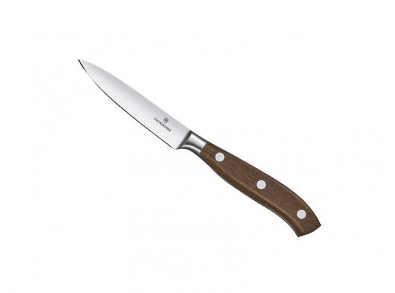 Victorinox 7.7200.10g Couteau  lame  en acier forgé à Solingen manche 10 cm   en bois d'érable modifié marron