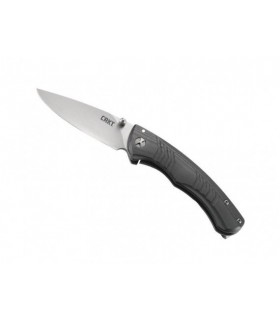 crkt 7031.cr Couteau  lame  acier 8Cr13MoV à bouton double manche 10,5 cm   G10 noir au recto et acier 2Cr13 SS noir