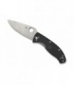 Spyderco c122pbk Couteau  lame  acier 8Cr13MoV manche 11 cm   nylon/fibre de verre  noir