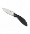 Spyderco c252gp Couteau  lame  acier 8Cr13MoV, profil plat manche 10 cm  G10 noir