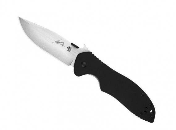 Kershaw ks.6034d2 Couteau  lame  acier D2 satiné  manche 11,5 cm   (recto: G10 noir, verso : acier inox 410 finition