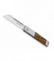 Maserin 165.bo Couteau  lame  pied de mouton acier D2 satiné manche 10,5 cm  alu. anodisé gris  plaquettes bocote