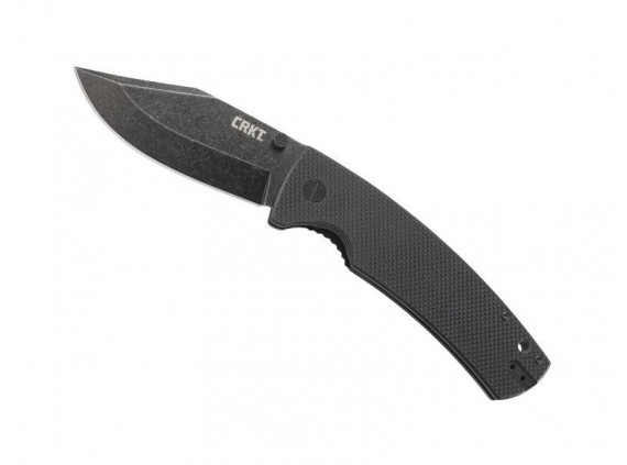crkt 2795.cr Couteau  lame  acier 8Cr13MoV finition « blackwash » manche 14 cm   G10  noir