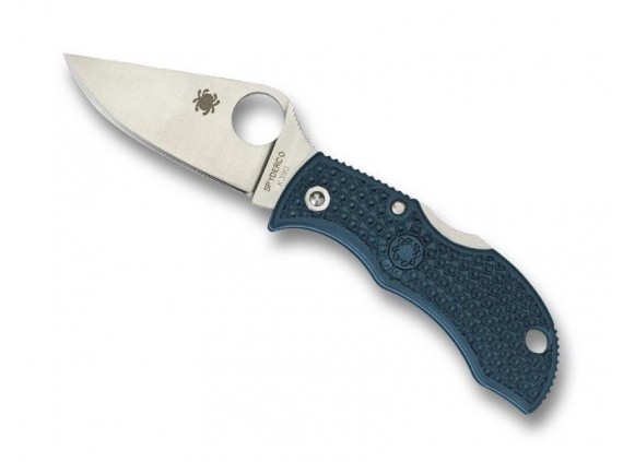 Spyderco mfpk390 Couteau  lame  acier K390 Bohler manche 6,5 cm  bleu