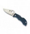 Spyderco mfpk390 Couteau  lame  acier K390 Bohler manche 6,5 cm  bleu