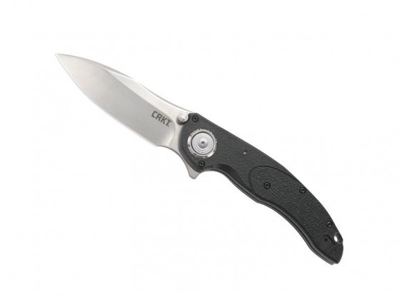 crkt 5405.cr Couteau  lame  acier 1.4116 SS satiné, syst. blocage «Deadbolt»  manche 13,5 cm  nylon/fibre de verre  noir