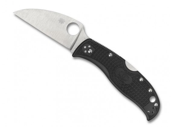 Spyderco c254pbk Couteau  lame  acier VG-10 profil plat manche 11 cm  nylon/fibre de verre noir