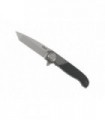 crkt 4002.cr Couteau lame  forme tanto acier 1.4116 satiné  manche 10 cm   nylon/fibre de verre, mitre alu. 6063 noir