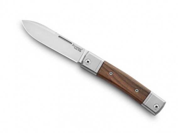 Lionsteel bm2.st Couteau  lame  drop-point acier M390 Bohler manche 9,5 cm  plaquette/mitres titanium 6AL4V bois de santos